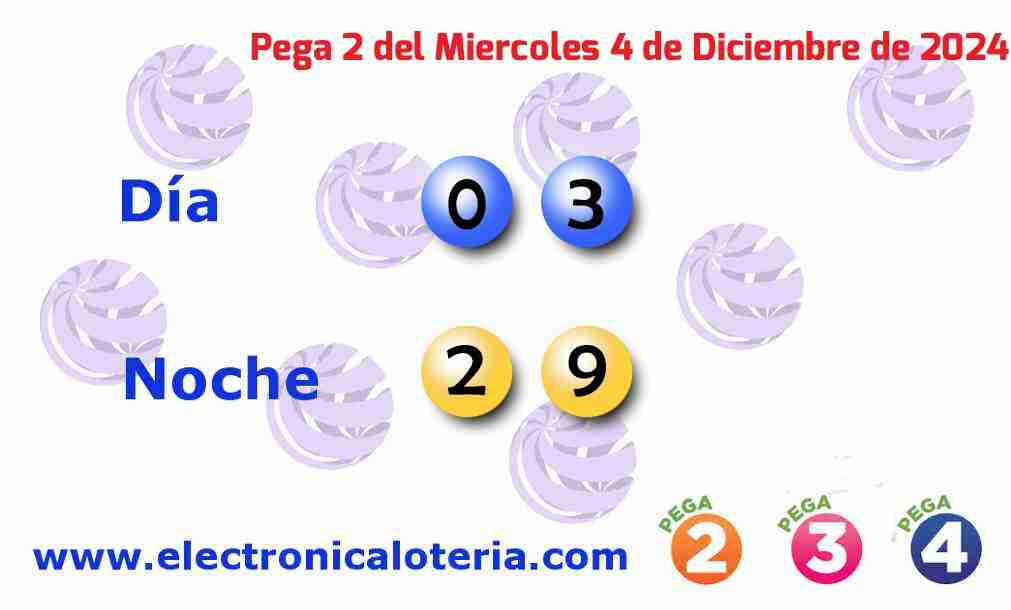 Pega 2 del Miércoles 4 de Diciembre de 2024