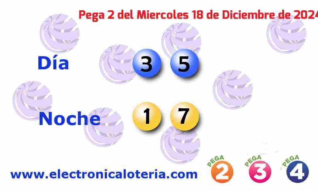 Pega 2 del Miércoles 18 de Diciembre de 2024