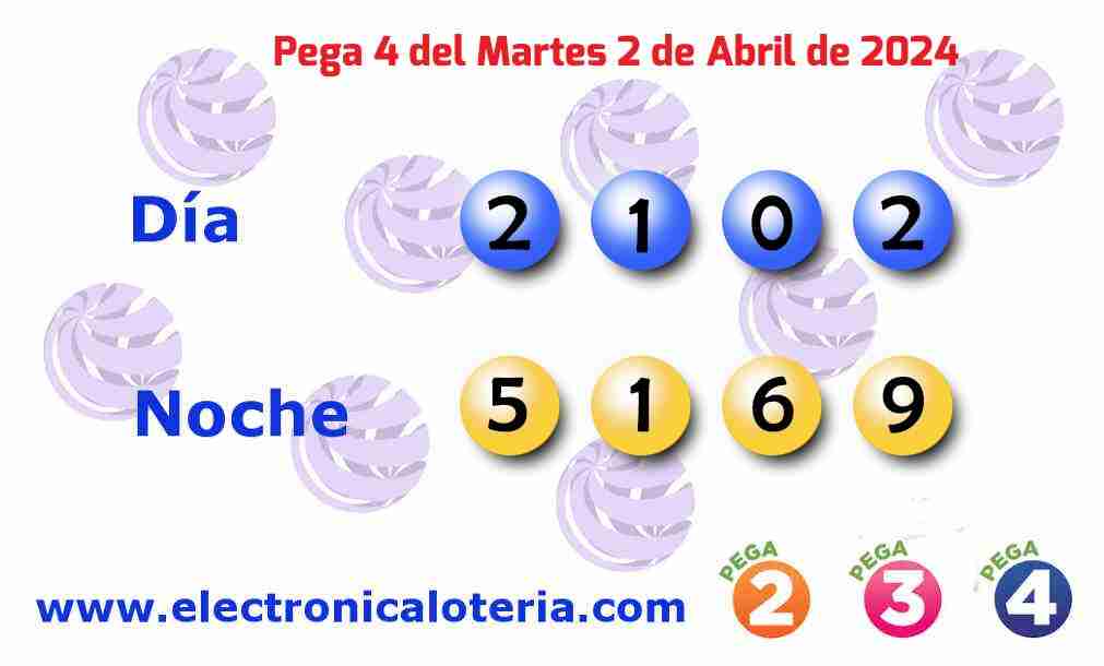 Pega 4 del Martes 2 de Abril de 2024