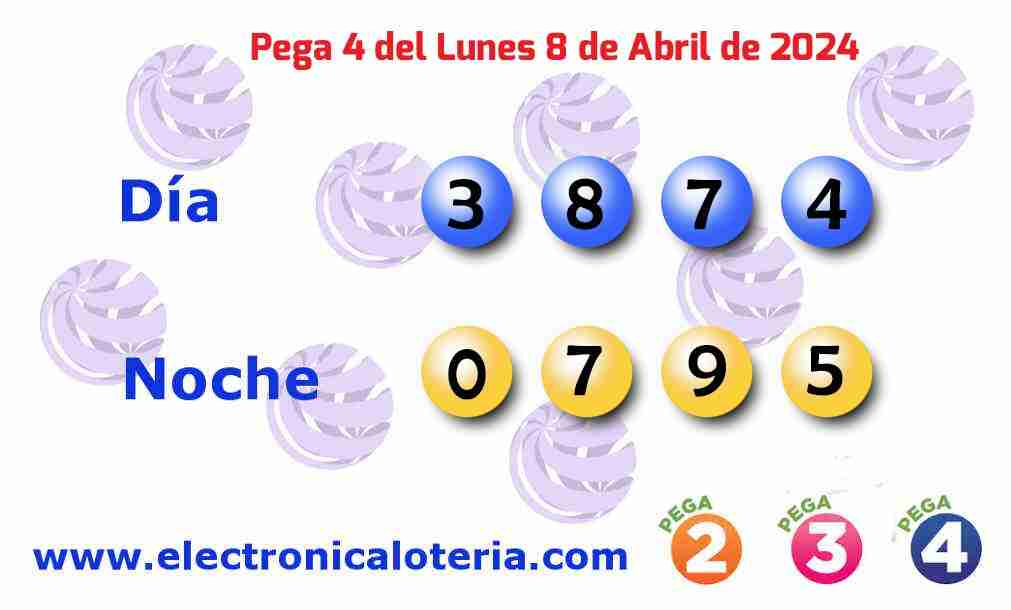 Pega 4 del Lunes 8 de Abril de 2024