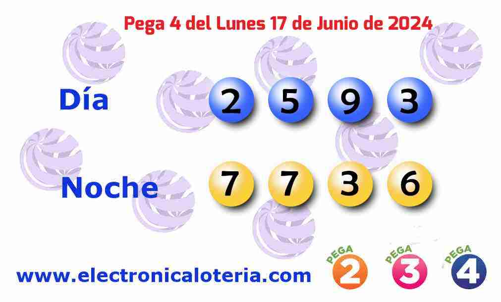 Pega 4 del Lunes 17 de Junio de 2024