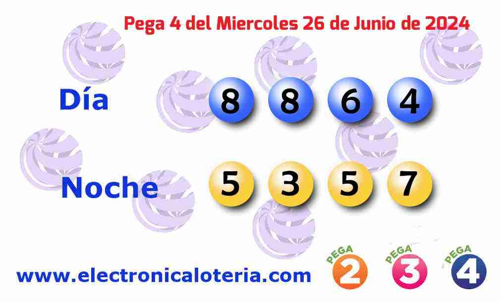 Pega 4 del Miércoles 26 de Junio de 2024