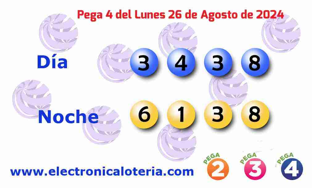 Pega 4 del Lunes 26 de Agosto de 2024