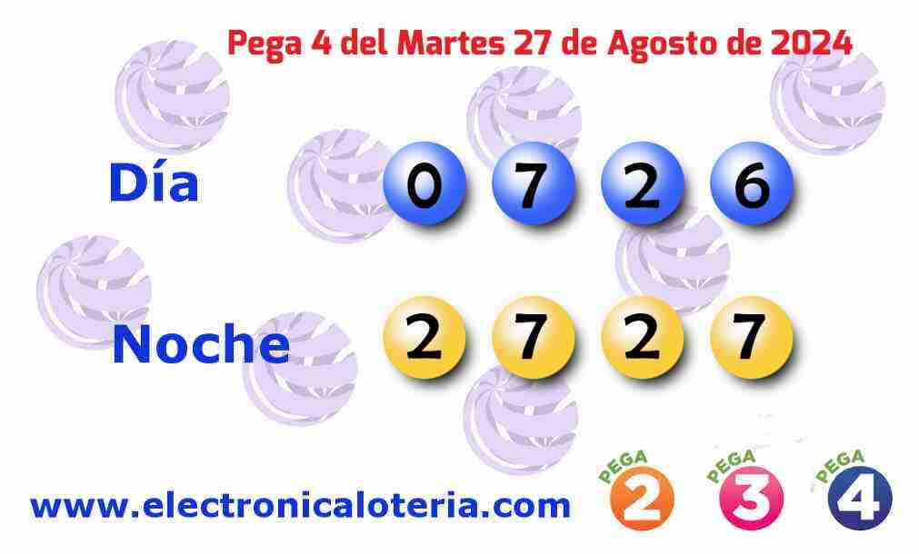 Pega 4 del Martes 27 de Agosto de 2024