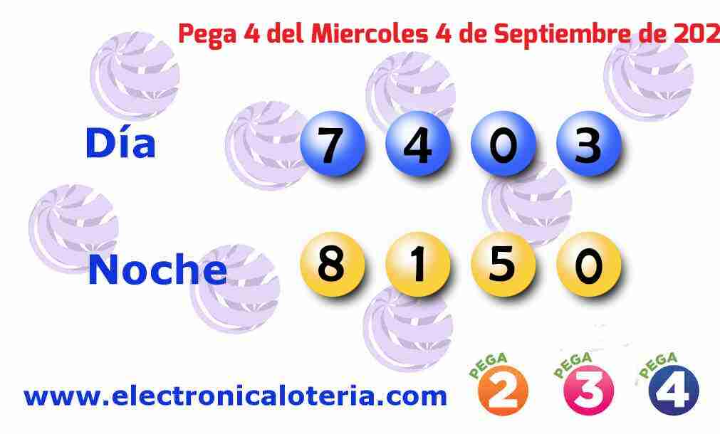 Pega 4 del Miércoles 4 de Septiembre de 2024