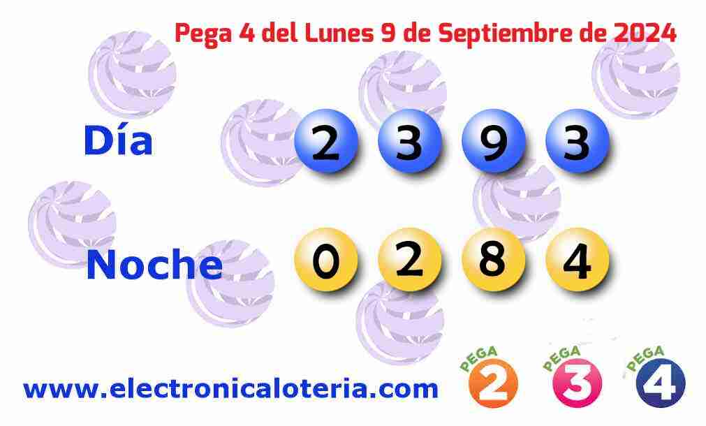 Pega 4 del Lunes 9 de Septiembre de 2024