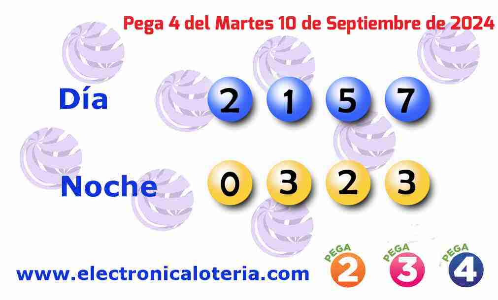 Pega 4 del Martes 10 de Septiembre de 2024