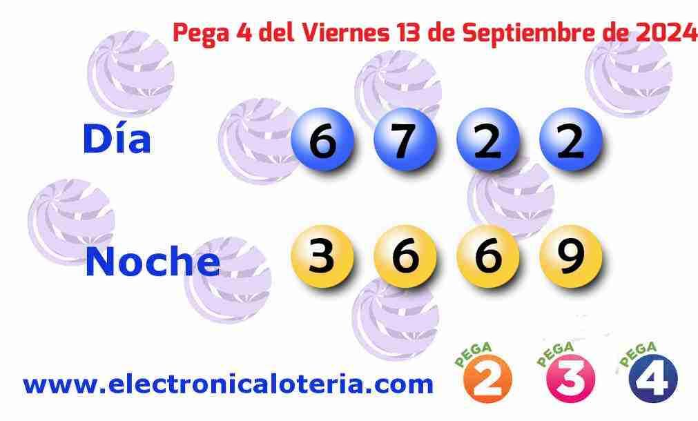 Pega 4 del Viernes 13 de Septiembre de 2024