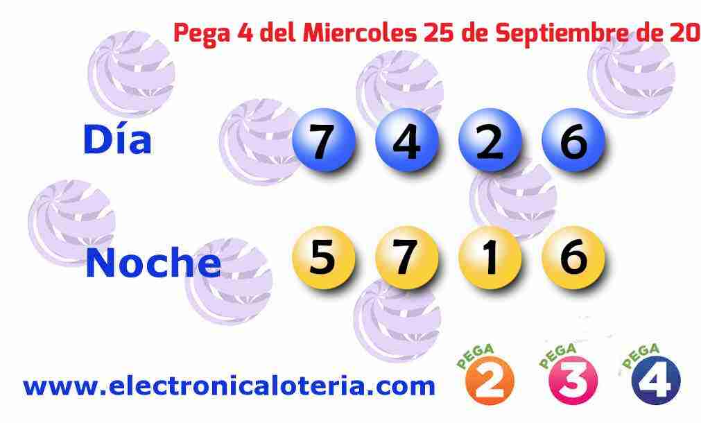 Pega 4 del Miércoles 25 de Septiembre de 2024