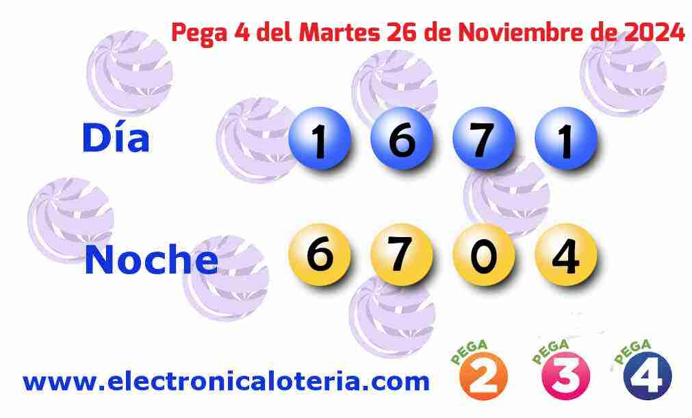 Pega 4 del Martes 26 de Noviembre de 2024