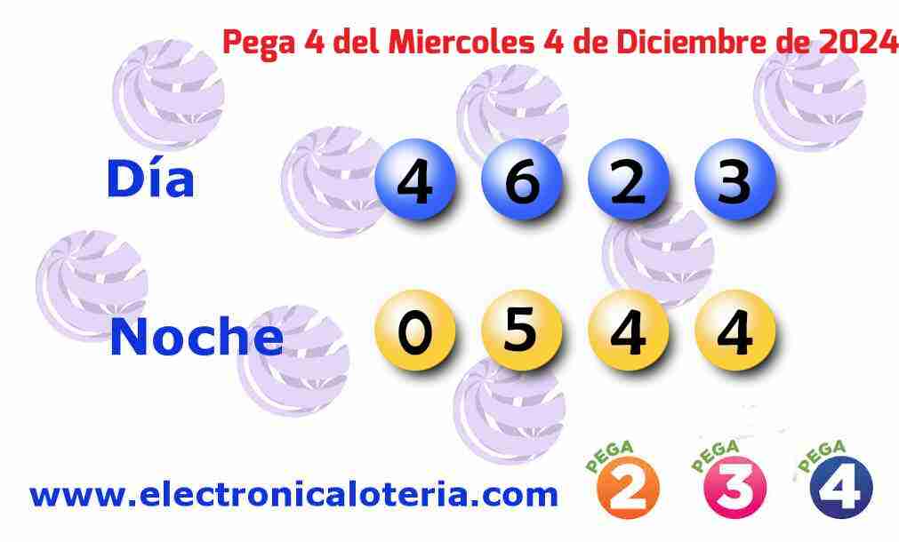 Pega 4 del Miércoles 4 de Diciembre de 2024