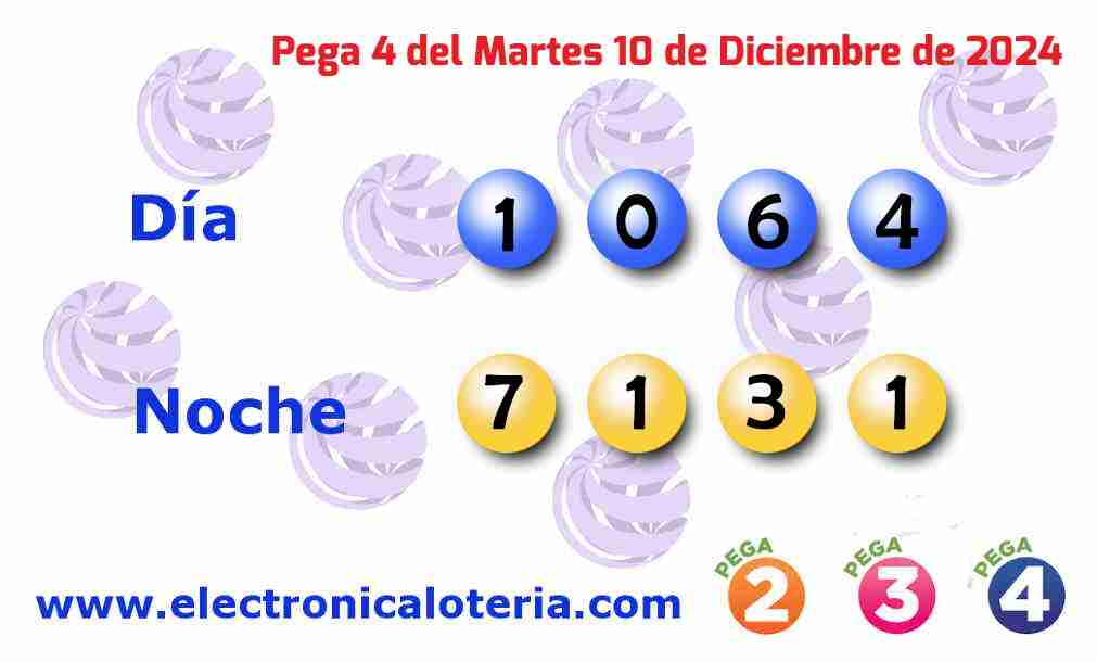 Pega 4 del Martes 10 de Diciembre de 2024