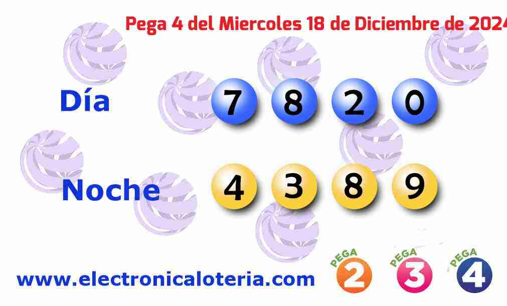 Pega 4 del Miércoles 18 de Diciembre de 2024