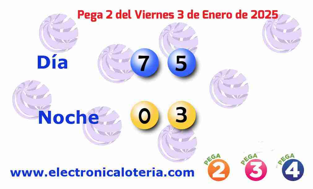 Pega 2 del Viernes 3 de Enero de 2025