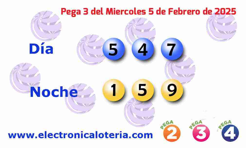 Pega 3 del Miércoles 5 de Febrero de 2025