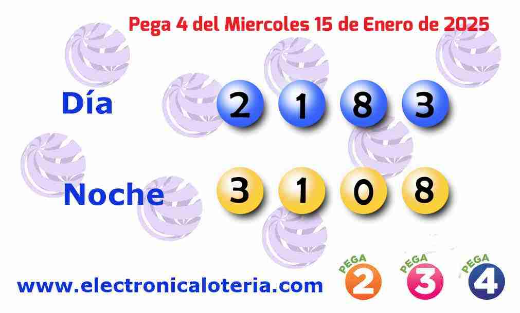 Pega 4 del Miércoles 15 de Enero de 2025