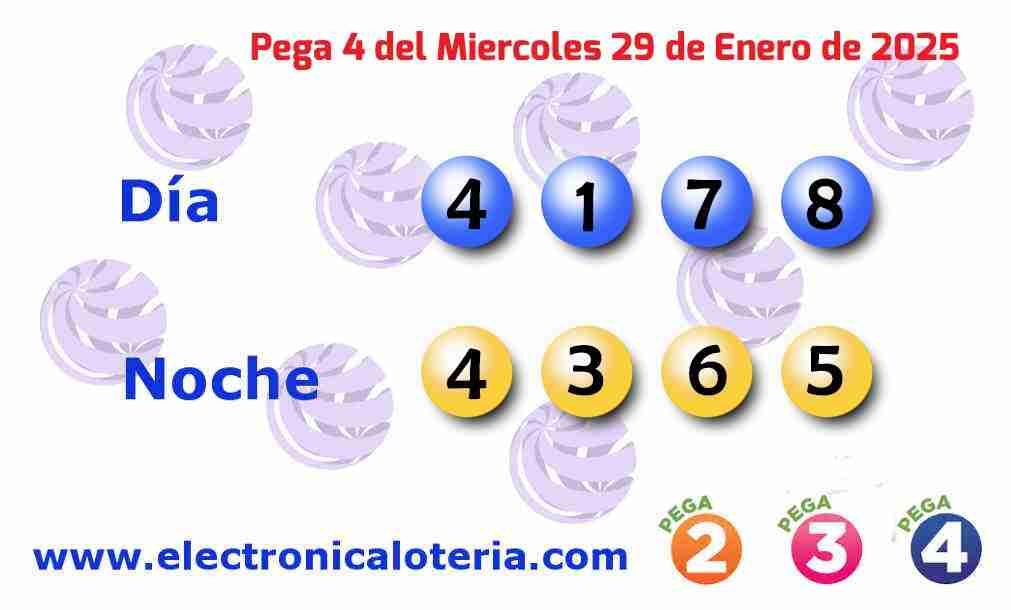 Pega 4 del Miércoles 29 de Enero de 2025