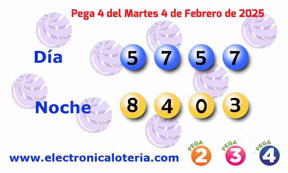 Pega 4 del Martes 4 de Febrero de 2025