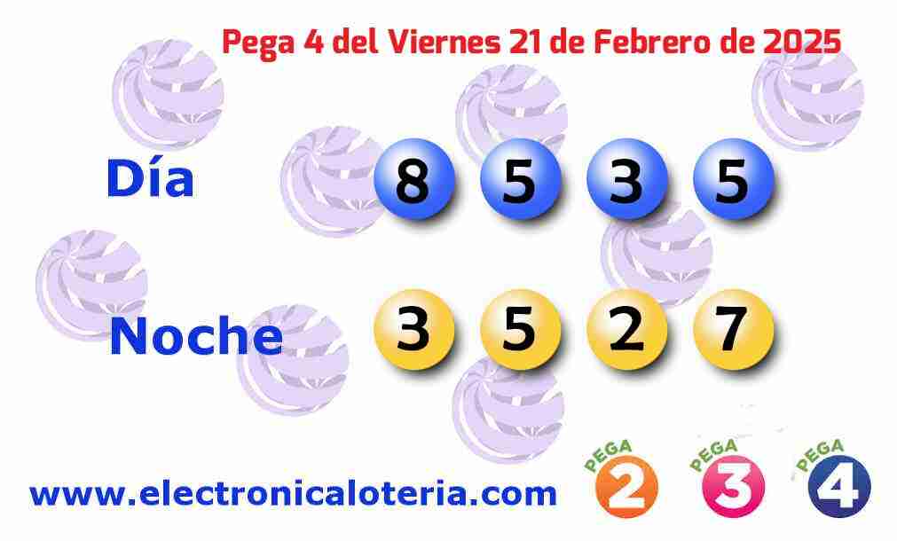 Pega 4 del Viernes 21 de Febrero de 2025